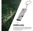 Apito Survivor Emergência Inox 2 Tubos