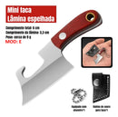 Mini Chaveiro Faca Fulltang + Bainha Courino