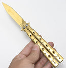 Canivete Borboleta Colorido Aço Inox 22cm - 4 Cores Lançamento