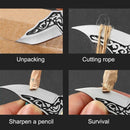 Miniatura Faca Chaveiro Fulltang + Bainha Couro