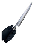 Faca Sashimi Sushi Destro Aço Inox 27cm Profissional Japonesa Cabo Madeira