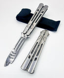 Canivete Borboleta Treino AK1 Inox 24cm Prata