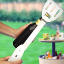 Kit Churrasco Inox 5 em 1 Utensílios Dobráveis