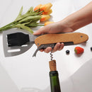 Kit Churrasco Inox 5 em 1 Utensílios Dobráveis