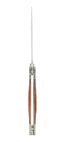 Canivete Borboleta Aço Inox Cabo Madeira 22,5cm Treino e Coleção