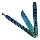 Canivete Borboleta AK7 Multicolor Verde e Azul