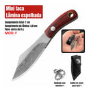 Mini Chaveiro Faca Fulltang + Bainha Courino