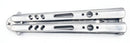 Canivete Treino Borboleta AK-2 Aço Inox Prata 24cm