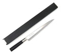 Faca Sashimi Sushi Destro Aço Inox 27cm Profissional Japonesa Cabo Madeira