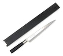 Faca Sashimi Sushi Destro Aço Inox 27cm Profissional Japonesa Cabo Madeira