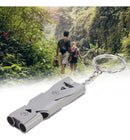 Apito Survivor Emergência Inox 2 Tubos