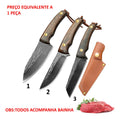 Faca Fulltang Manganês Chef + Bainha