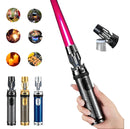 Isqueiro Maçarico Charutos Churrasco Camping + Abridor