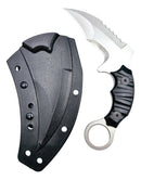 Faca Curva Anaconda Aço Inox Prata Escovado + Kydex SK5