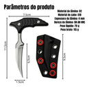 Faca Curva Garra Mantis Fixa D2 G10 Fulltang EDC