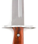 Faca Czar Longa Fulltang 43cm Aço Russo + Bainha Couro