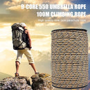 Corda Paracord 550lbs 4mm 9 Filamentos 28m 250kg