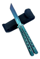 Canivete Borboleta AK7 Multicolor Verde e Azul