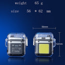 Isqueiro Plasma + Super Lanterna Transparente USB