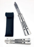 Canivete Borboleta Treino AK1 Inox 24cm Prata