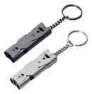 Apito Survivor Emergência Inox 2 Tubos