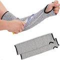 Mangueira Anti-Corte 40cm HPPE Cinza Proteção Braços