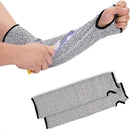 Mangueira Anti-Corte 40cm HPPE Cinza Proteção Braços