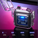 Isqueiro Plasma + Super Lanterna Transparente USB