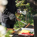 Kit Churrasco Inox 5 em 1 Utensílios Dobráveis