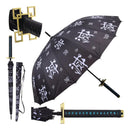 Guarda-chuva Katana Preta Muichiro Tokito Kimetsu No Yaiba