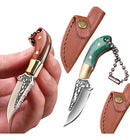 Miniatura Faca Chaveiro Fulltang + Bainha Couro