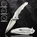 Canivete Matrix Spy Inox 7cm Lâmina Lisa Utilitário