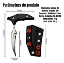 Faca Curva Garra Mantis Fixa D2 G10 Fulltang EDC