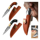 Miniatura Faca Chaveiro Fulltang + Bainha Couro