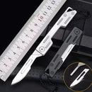 Canivete Navalha Inox Lâmina Removível 5cm