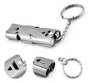 Apito Survivor Emergência Inox 2 Tubos