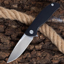 Canivete Shiro EDC Preto Rolamento Esfera D2 G10