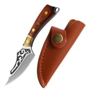 Miniatura Faca Chaveiro Fulltang + Bainha Couro LR