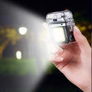 Isqueiro Plasma + Super Lanterna Transparente USB