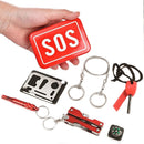 Kit Sobrevivência SOS Alicate Cartão Multifunção Pederneira
