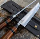 Kit Faca Artesanal para Churrasco e Chaira Castel 10 Polegadas