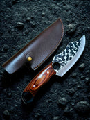 Faca Puma Forjada Artesanal Cozinha + Bainha Couro