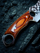 Faca Puma Forjada Artesanal Cozinha + Bainha Couro