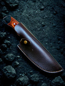 Faca Puma Forjada Artesanal Cozinha + Bainha Couro