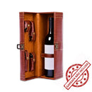 Kit Presente em Maleta Retrô para Vinho com Acessórios