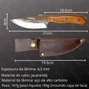Faca Explorer Ajax Fulltang Aço Inox Cabo Jacarandá + Bainha