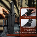 Faca de Aventura 28.5cm Aço DC53 Fibra Nylon + Bainha Kydex