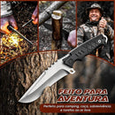 Faca de Aventura 28.5cm Aço DC53 Fibra Nylon + Bainha Kydex