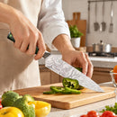 Faca Chef Japonesa Aço Inox 3CR13MOV Premium Design Exclusivo