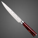 Faca Chef Ruby Damasco Aço Inox 3CR13MOV Cabo Resina Colorida Profissional